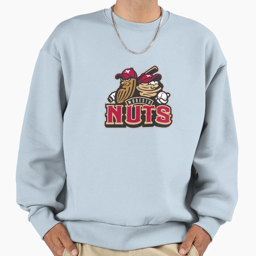 Modesto Nuts Logo Sweatshirt - Custom Art Print for Adults - T-Shirt, Sweatshirt, Hoodie