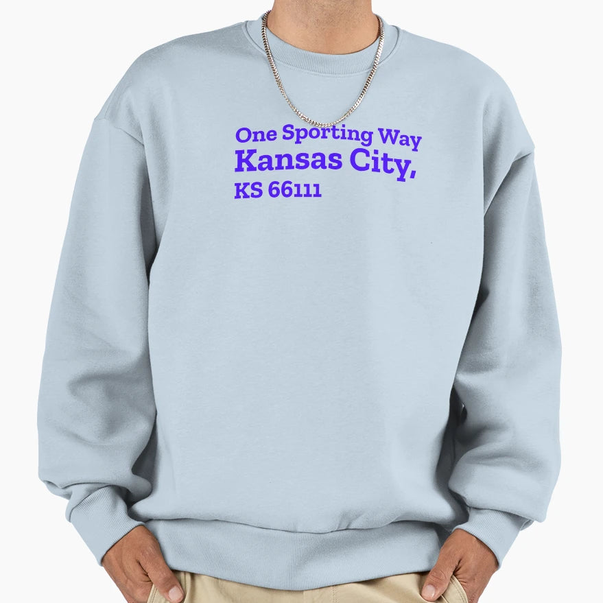 Kansas Stadium Address Sweatshirt - Aesthetic Graphic Men Women - T-Shirt, Sweatshirt, Hoodie