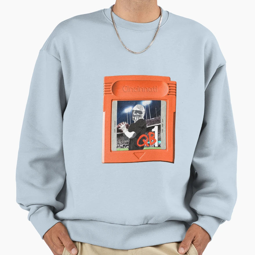 Football Cincinnati Sweatshirt - Custom Art Print for Adults - T-Shirt, Sweatshirt, Hoodie