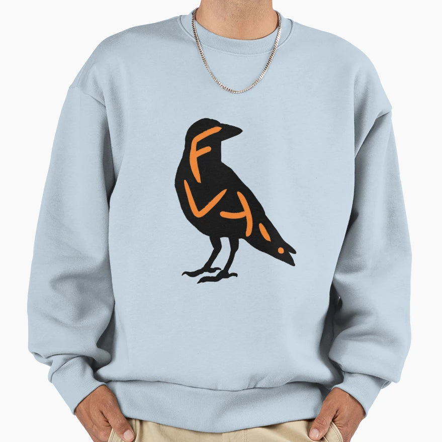Karasuno Crow Sweatshirt - Custom Art Print Men Women - T-Shirt, Sweatshirt, Hoodie