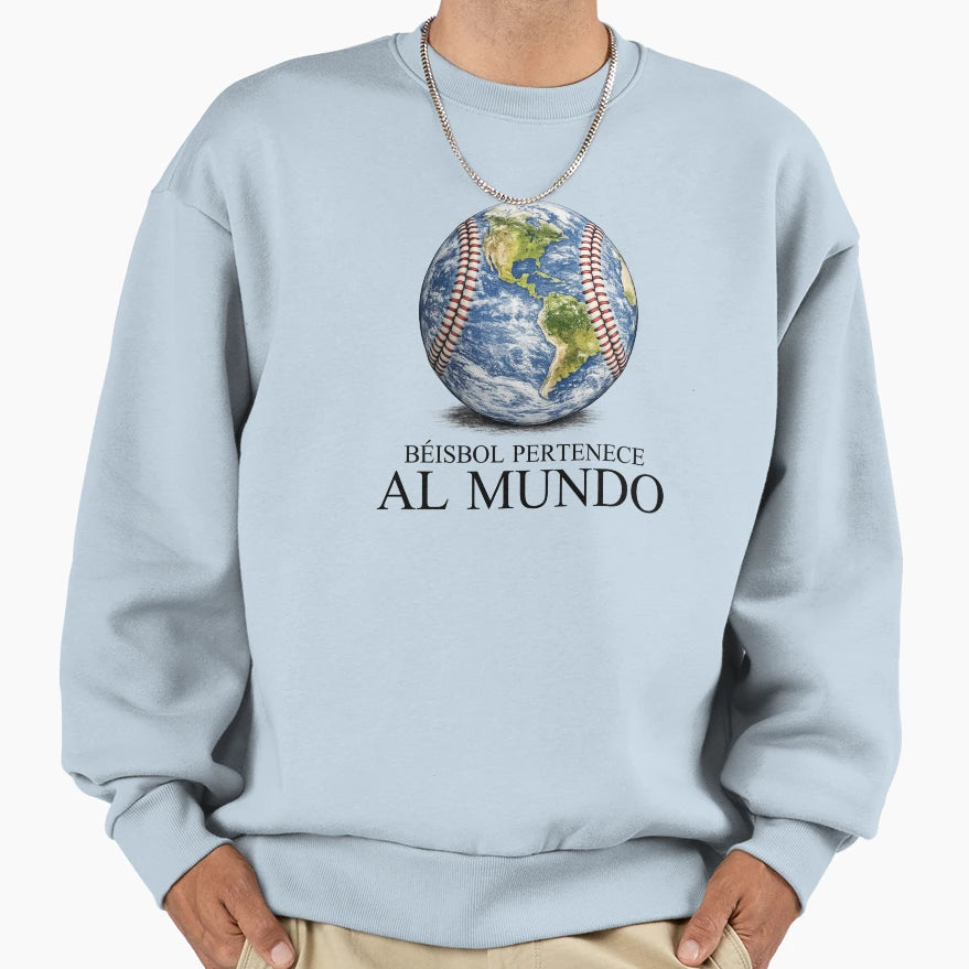 Baseball Belongs To World Spanish Sweatshirt - Unique Graphic for Adults - T-Shirt, Sweatshirt, Hoodie