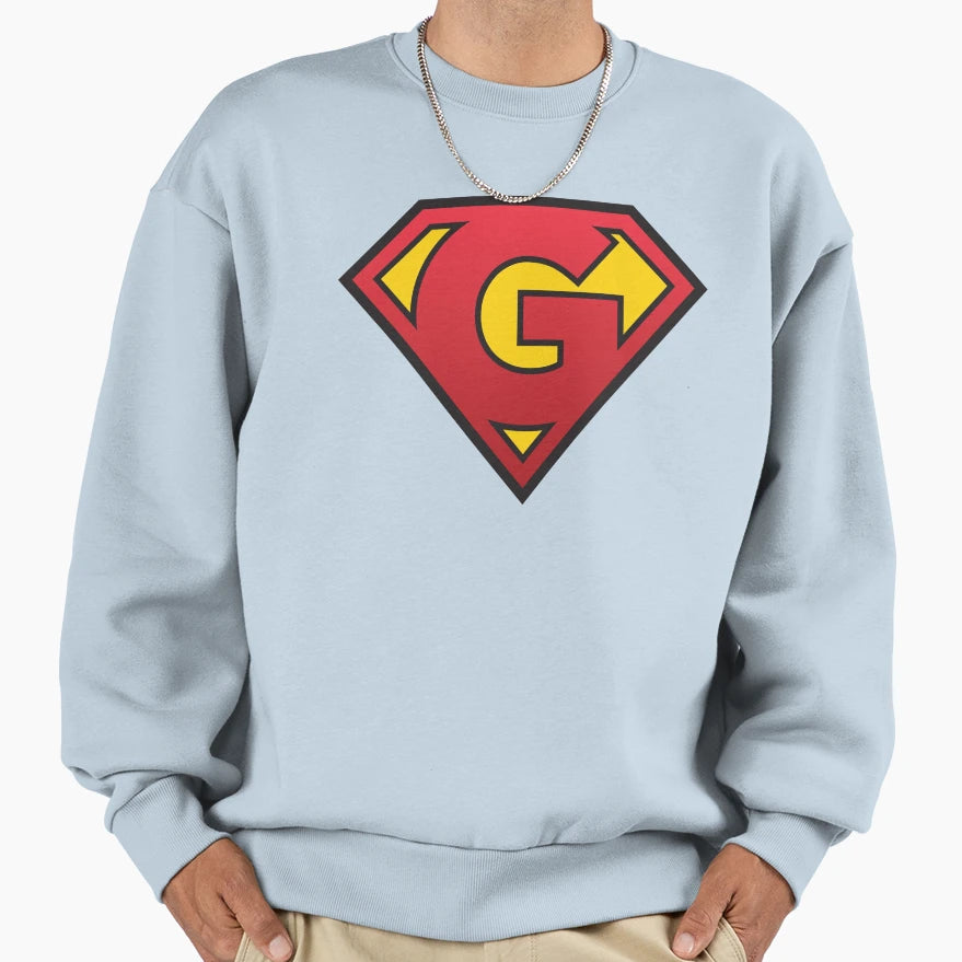 Super Lettering G Sweatshirt - Fun Novelty Design Men Women - T-Shirt, Sweatshirt, Hoodie