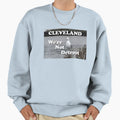 Cleveland Were Not Detroit Sweatshirt - Minimalist Print for Adults - T-Shirt, Sweatshirt, Hoodie