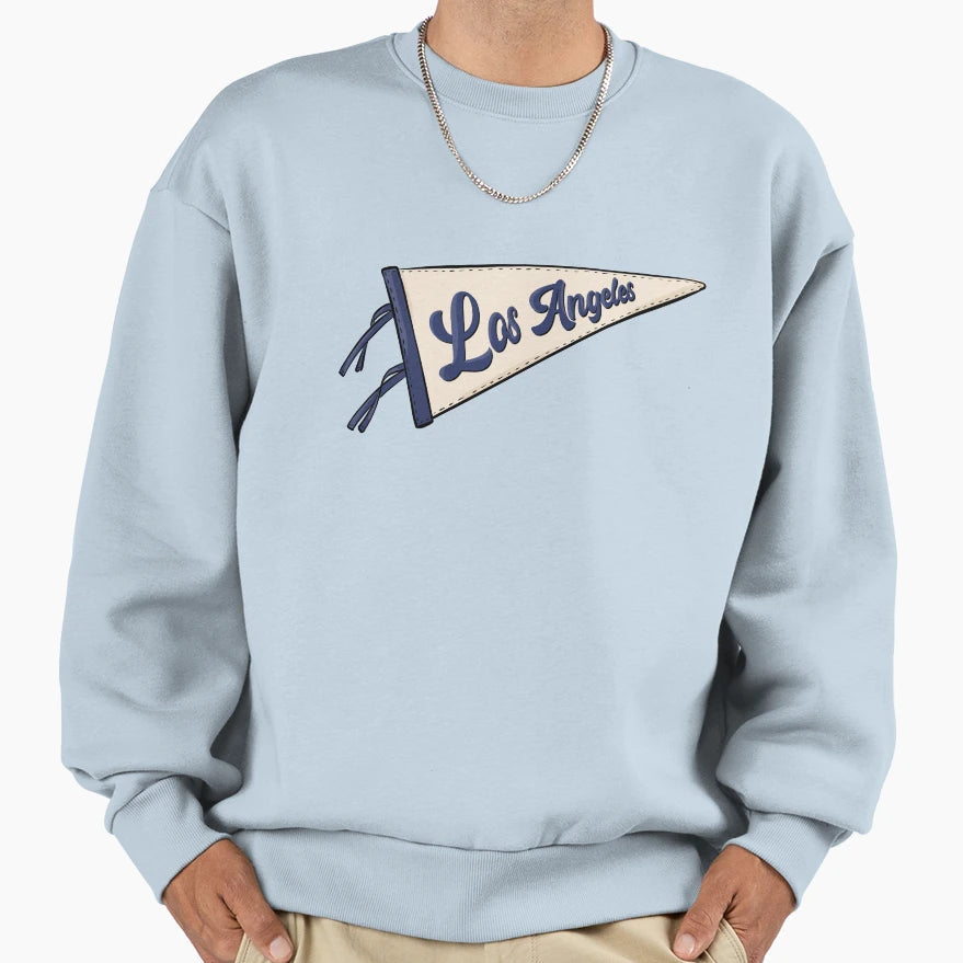 Los Angeles Pennant Flag Sweatshirt - Fun Novelty Design for Adults - T-Shirt, Sweatshirt, Hoodie