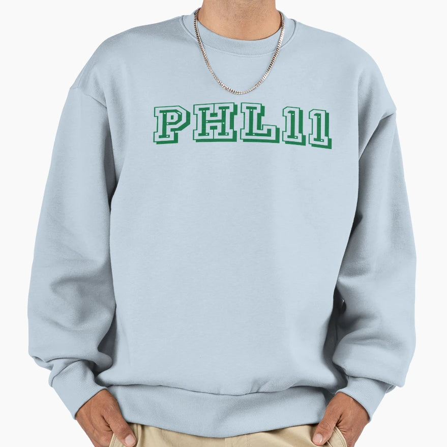 Phl11 Philadelphia Wentz 11 Logo Sweatshirt - Fun Novelty Design for Adults - T-Shirt, Sweatshirt, Hoodie