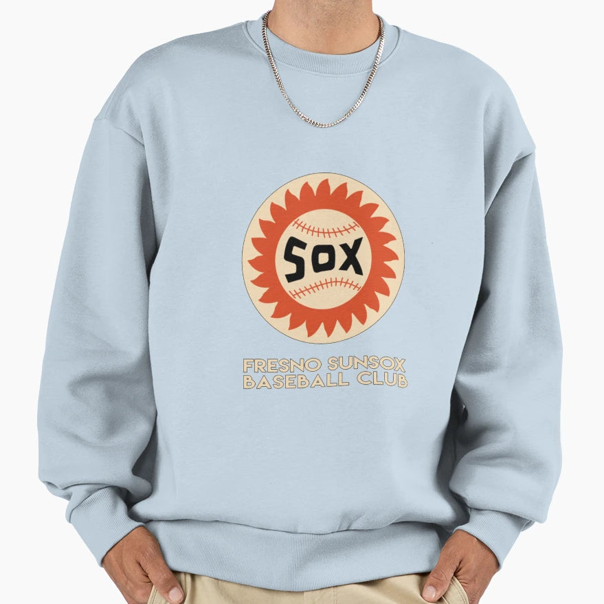 Fresno Sunsox Baseball Club Logo Sweatshirt - Custom Art Print Men Women - T-Shirt, Sweatshirt, Hoodie