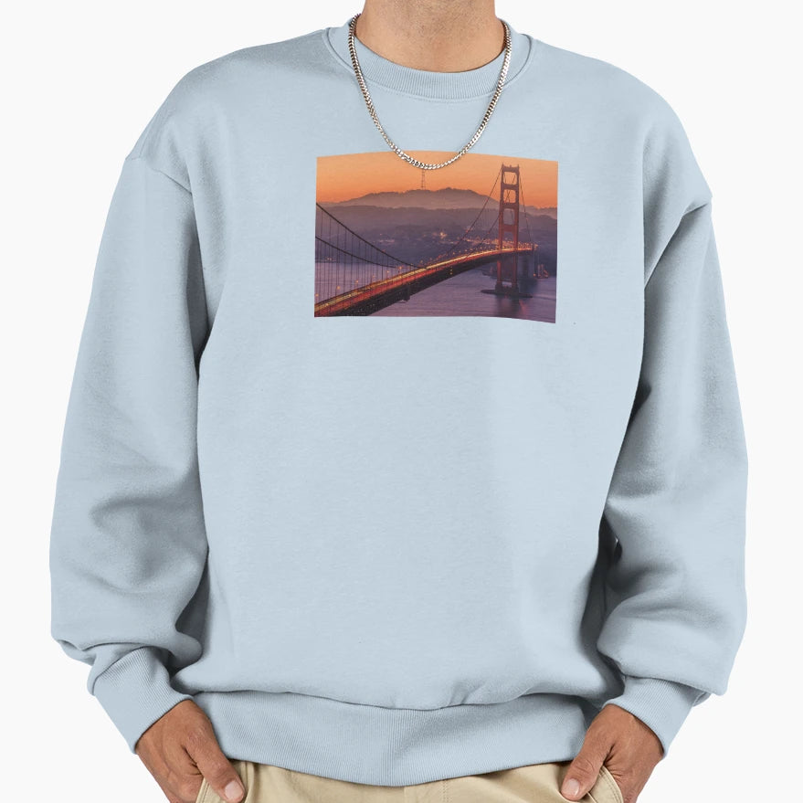 Golden Gate Bridge San Francicso Sweatshirt - Fun Novelty Design for Adults - T-Shirt, Sweatshirt, Hoodie