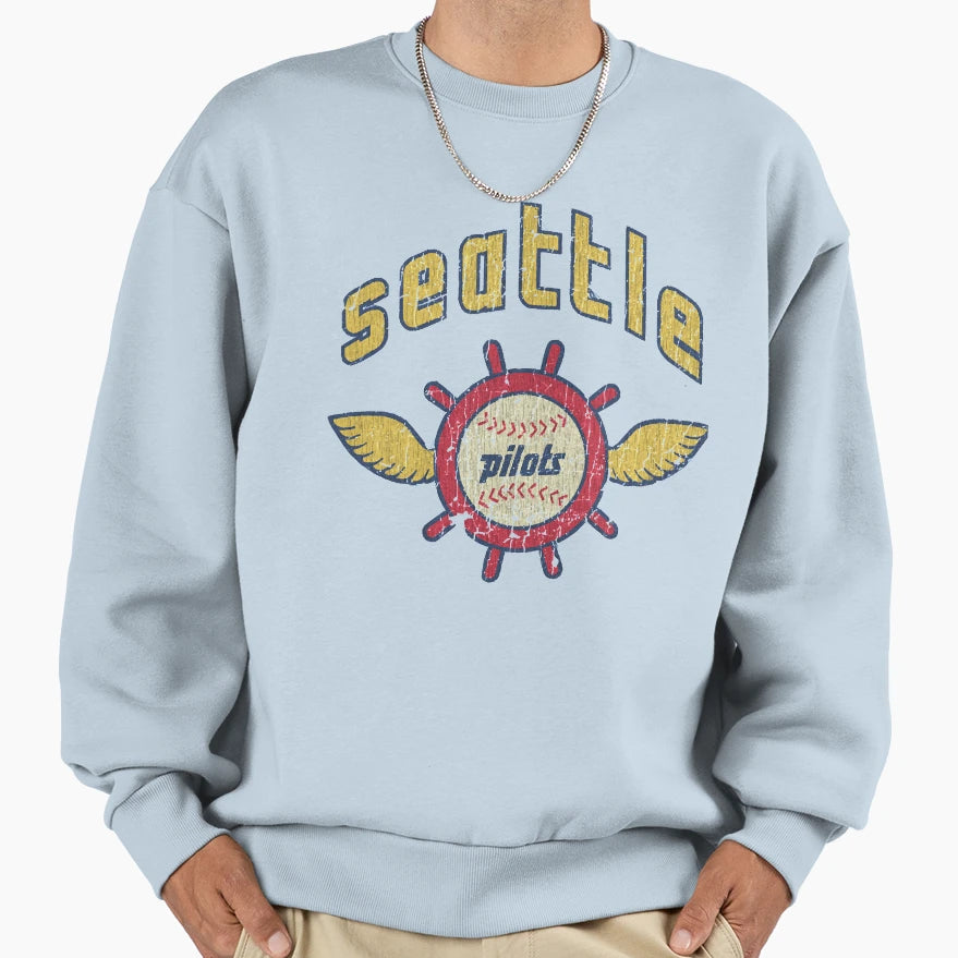 Seattle Pilots Baseball T-Shirt - Streetwear Style for Adults - T-Shirt, Sweatshirt, Hoodie