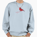 Male Northern Cardinal Illustration Sweatshirt - Custom Art Print Unisex - T-Shirt, Sweatshirt, Hoodie