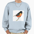 Male Baltimore Oriole Sweatshirt - Unique Graphic Unisex - T-Shirt, Sweatshirt, Hoodie
