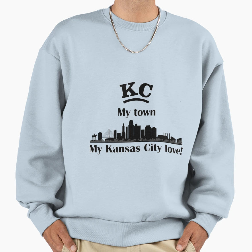 Kansas City Kcmo Sweatshirt - Unique Graphic for Adults - T-Shirt, Sweatshirt, Hoodie