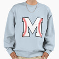 Baseball Letter M Sports Monogram Sweatshirt - Aesthetic Graphic Unisex - T-Shirt, Sweatshirt, Hoodie