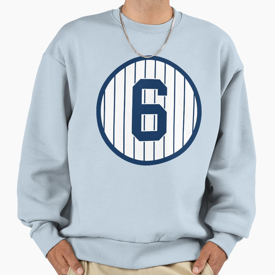 Joe Torre 6 Jersey Number Sweatshirt - Fun Novelty Design Men Women - T-Shirt, Sweatshirt, Hoodie