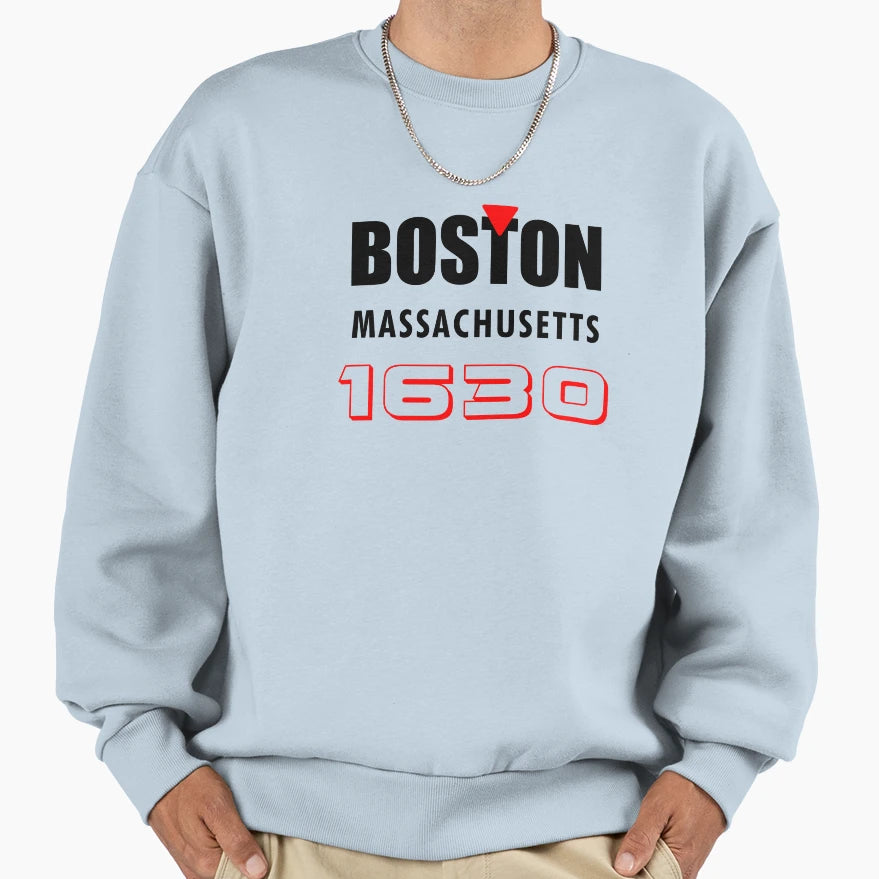 Boston Sweatshirt - Minimalist Print for Adults - T-Shirt, Sweatshirt, Hoodie
