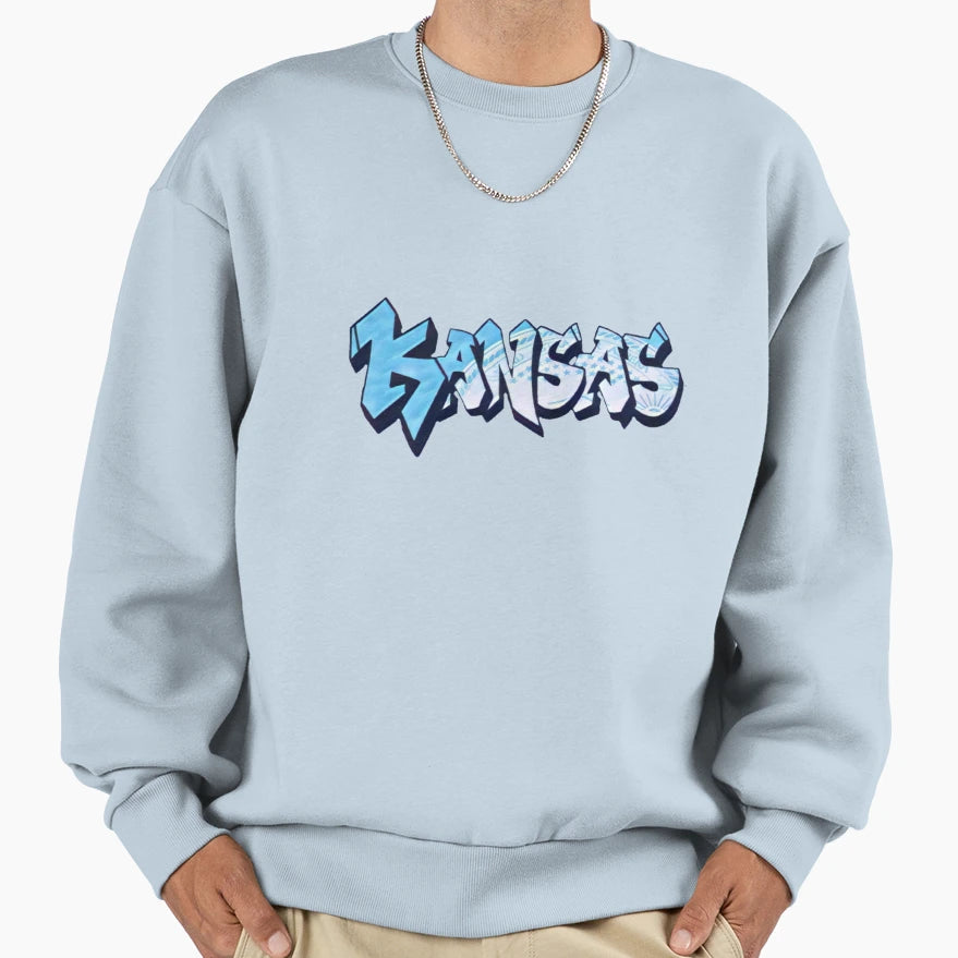 Kansas Dmv License Plate Ks Sweatshirt - Trendy Graphic for Adults - T-Shirt, Sweatshirt, Hoodie