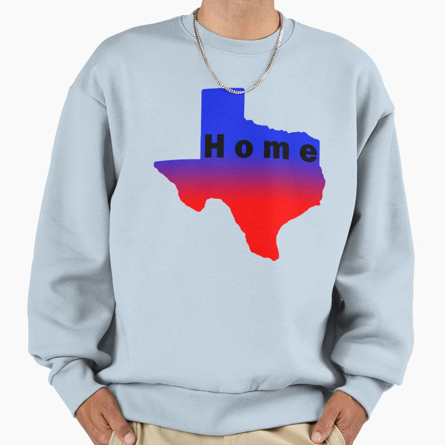Iskybibblle Home Range Texas Sweatshirt - Fun Novelty Design for Adults - T-Shirt, Sweatshirt, Hoodie