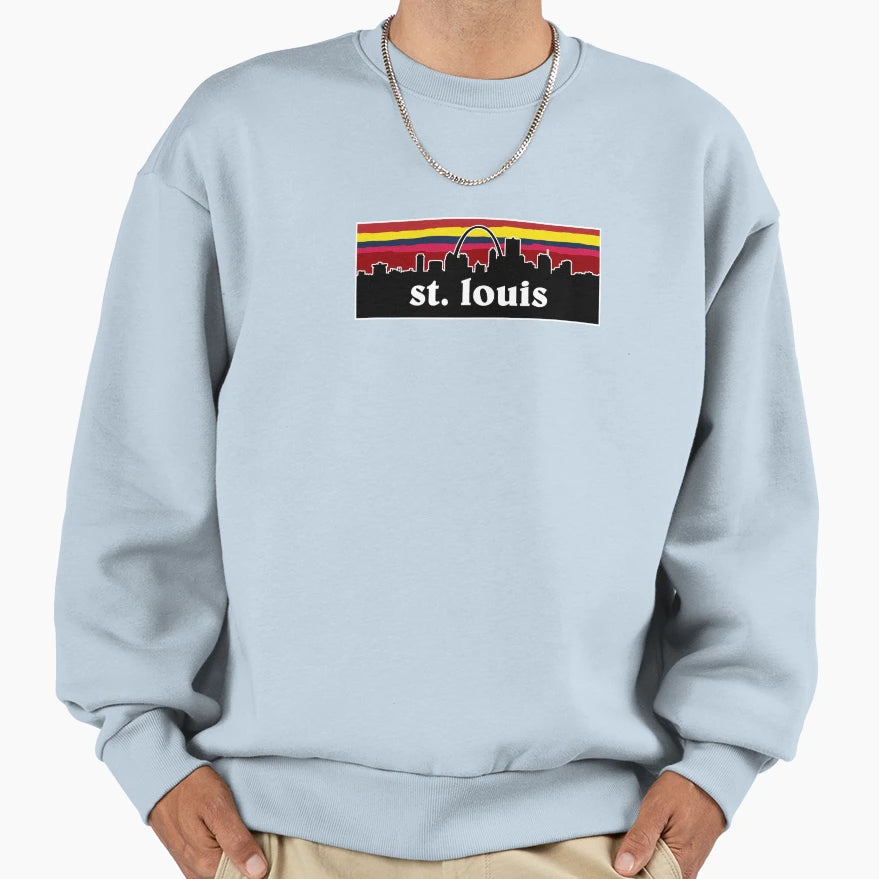 St Louis Cityscape 2 Sweatshirt - Casual Everyday Wear for Adults - T-Shirt, Sweatshirt, Hoodie
