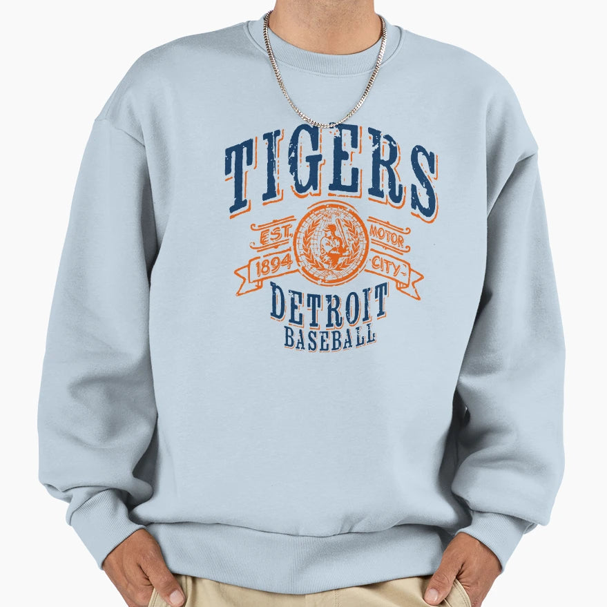 Tigers Baseball Sweatshirt - Custom Art Print Men Women - T-Shirt, Sweatshirt, Hoodie