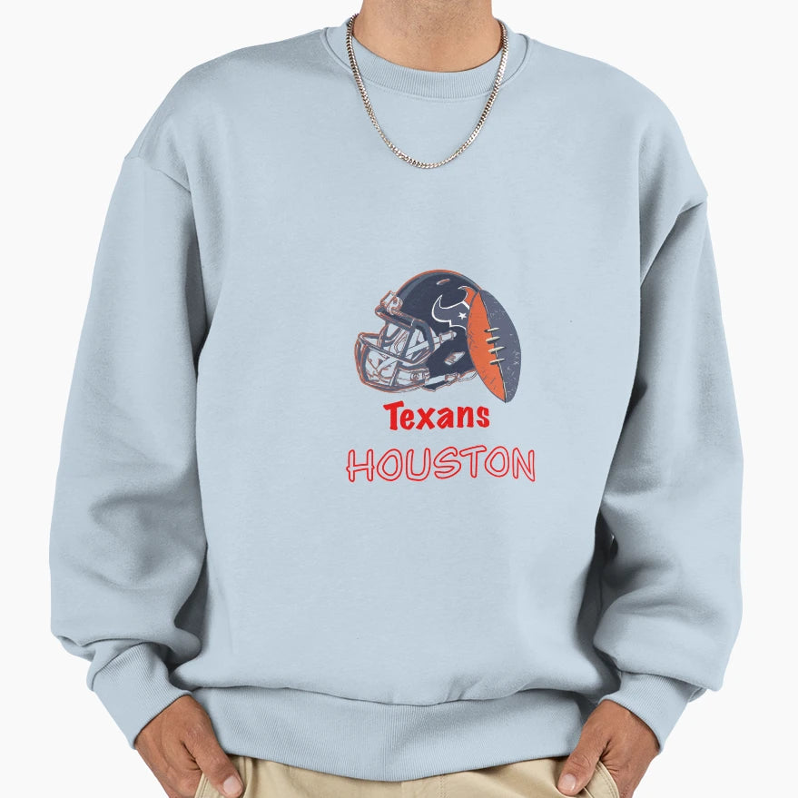 American Football Texans Sweatshirt - Unique Graphic for Adults - T-Shirt, Sweatshirt, Hoodie