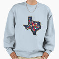 Texas Stained Glass Window Artistic Sweatshirt - Unique Graphic Unisex - T-Shirt, Sweatshirt, Hoodie