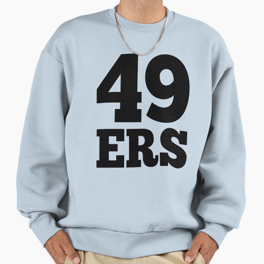 49Ers Black Sweatshirt - Graphic Print Unisex - T-Shirt, Sweatshirt, Hoodie