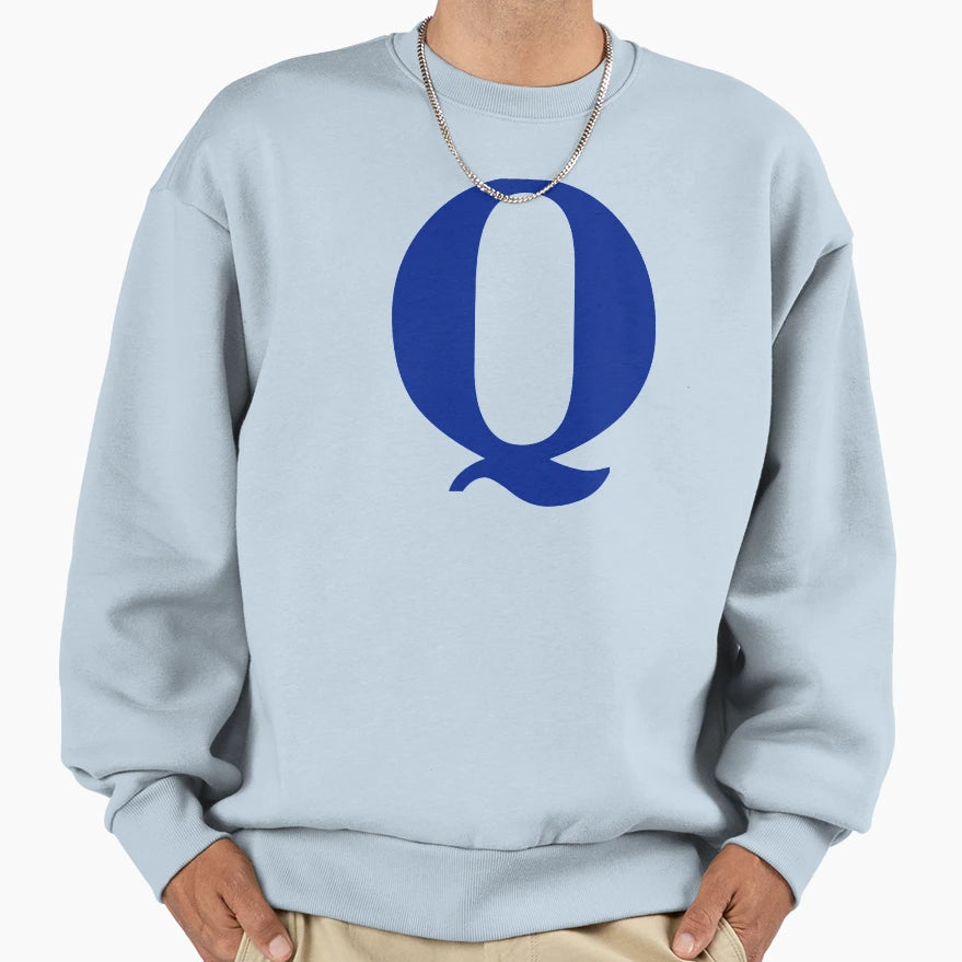 Letter Q Sweatshirt - Fun Novelty Design for Adults - T-Shirt, Sweatshirt, Hoodie