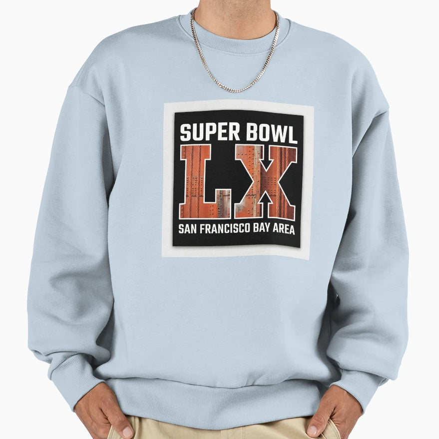 Lx Golden Gate Bay Area Football Sweatshirt - Trendy Graphic for Adults - T-Shirt, Sweatshirt, Hoodie