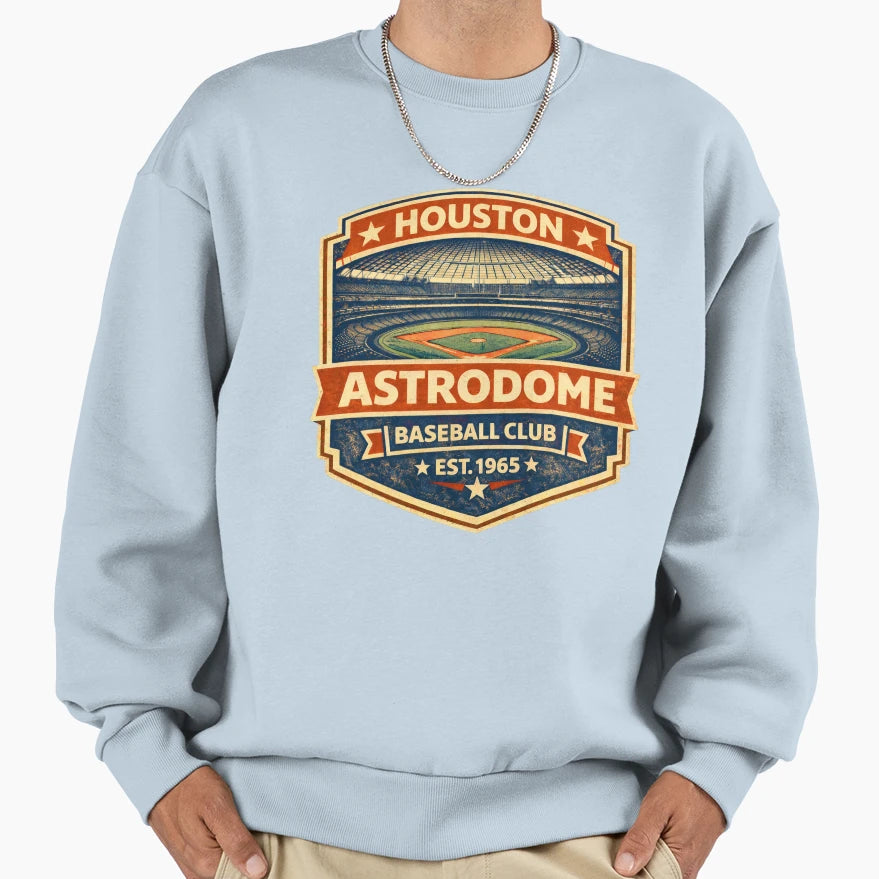 Houston Astrodome Interior Baseball T-Shirt - Trendy Graphic for Adults - T-Shirt, Sweatshirt, Hoodie