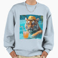 Tiger Pool Sweatshirt - Minimalist Print Unisex - T-Shirt, Sweatshirt, Hoodie