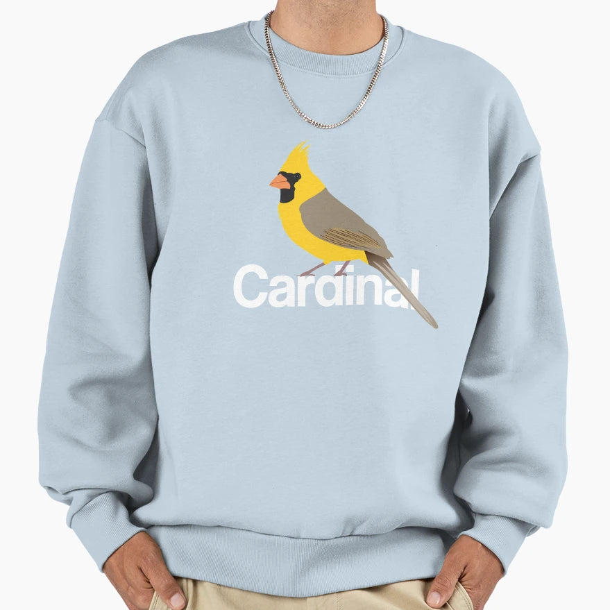 Rare Yellow Cardinal Sweatshirt - Fun Novelty Design for Adults - T-Shirt, Sweatshirt, Hoodie