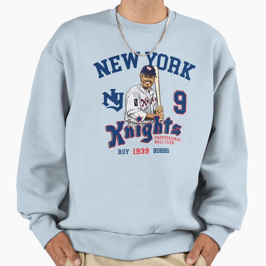 Roy Hobbs New York Knights Baseball Sweatshirt - Unique Graphic Men Women - T-Shirt, Sweatshirt, Hoodie