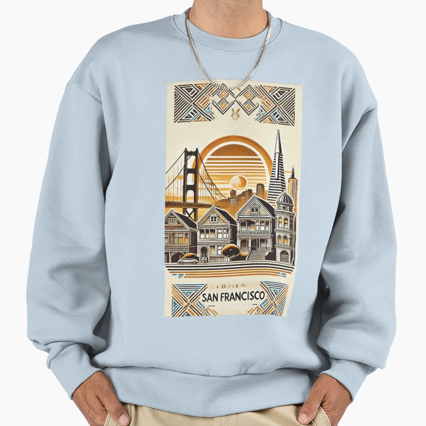 Painted Ladies San Francisco Sweatshirt - Novelty Apparel Men Women - T-Shirt, Sweatshirt, Hoodie