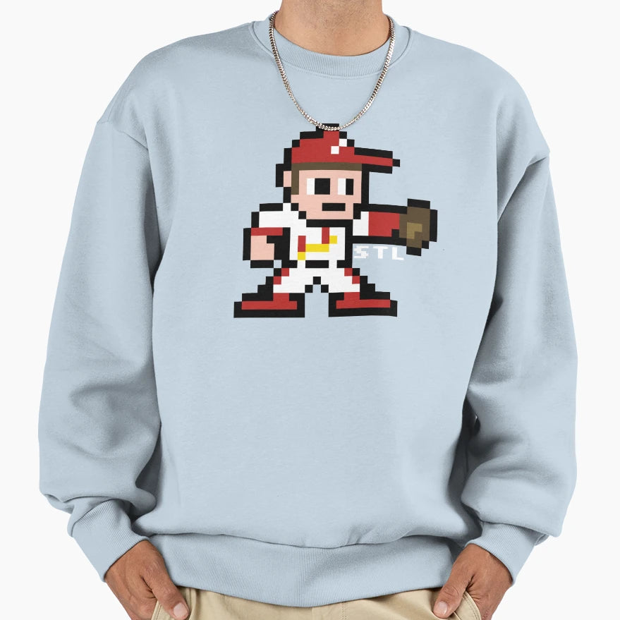 Stl Pixel Guy Sweatshirt - Aesthetic Graphic Unisex - T-Shirt, Sweatshirt, Hoodie