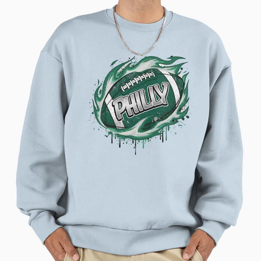 Philly Football Philadelphia Sweatshirt - Casual Everyday Wear for Adults - T-Shirt, Sweatshirt, Hoodie