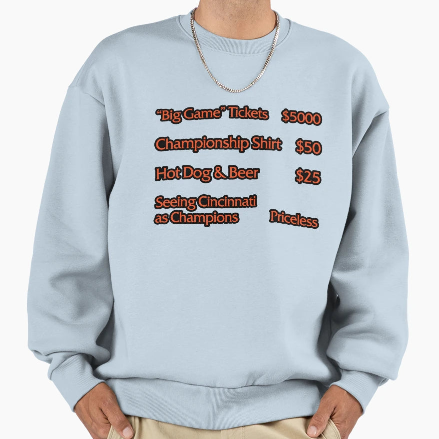 Price Cincinnati Championship Sweatshirt - Graphic Print Unisex - T-Shirt, Sweatshirt, Hoodie
