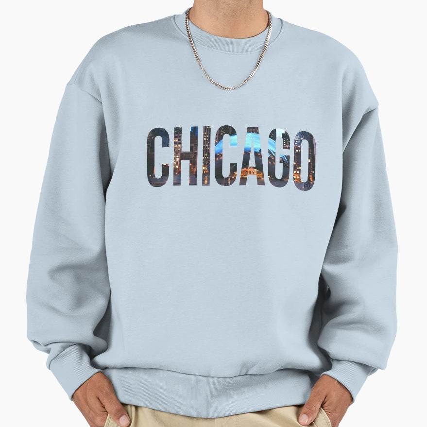 Chicago Sweatshirt - Novelty Apparel Unisex - T-Shirt, Sweatshirt, Hoodie