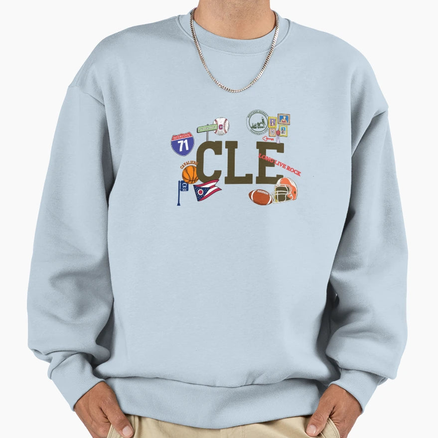 Born Loving Cleveland Sweatshirt - Streetwear Style Unisex - T-Shirt, Sweatshirt, Hoodie
