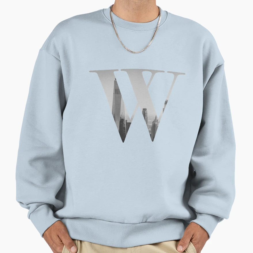 New York Letter W Sweatshirt - Aesthetic Graphic Unisex - T-Shirt, Sweatshirt, Hoodie