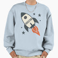 Houston Rocket Minimalist Space Sweatshirt - Graphic Print for Adults - T-Shirt, Sweatshirt, Hoodie