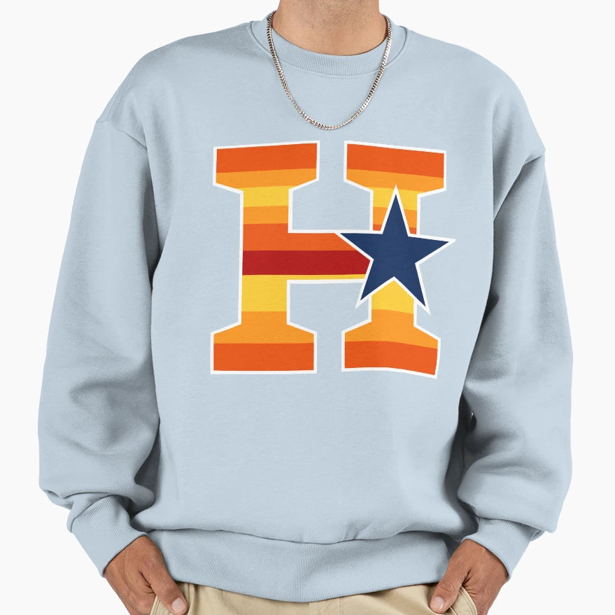 Houston Baseball H H Town Crush Sweatshirt - Trendy Graphic for Adults - T-Shirt, Sweatshirt, Hoodie