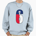 Number 6 Texas Flag Sweatshirt - Fun Novelty Design Unisex - T-Shirt, Sweatshirt, Hoodie