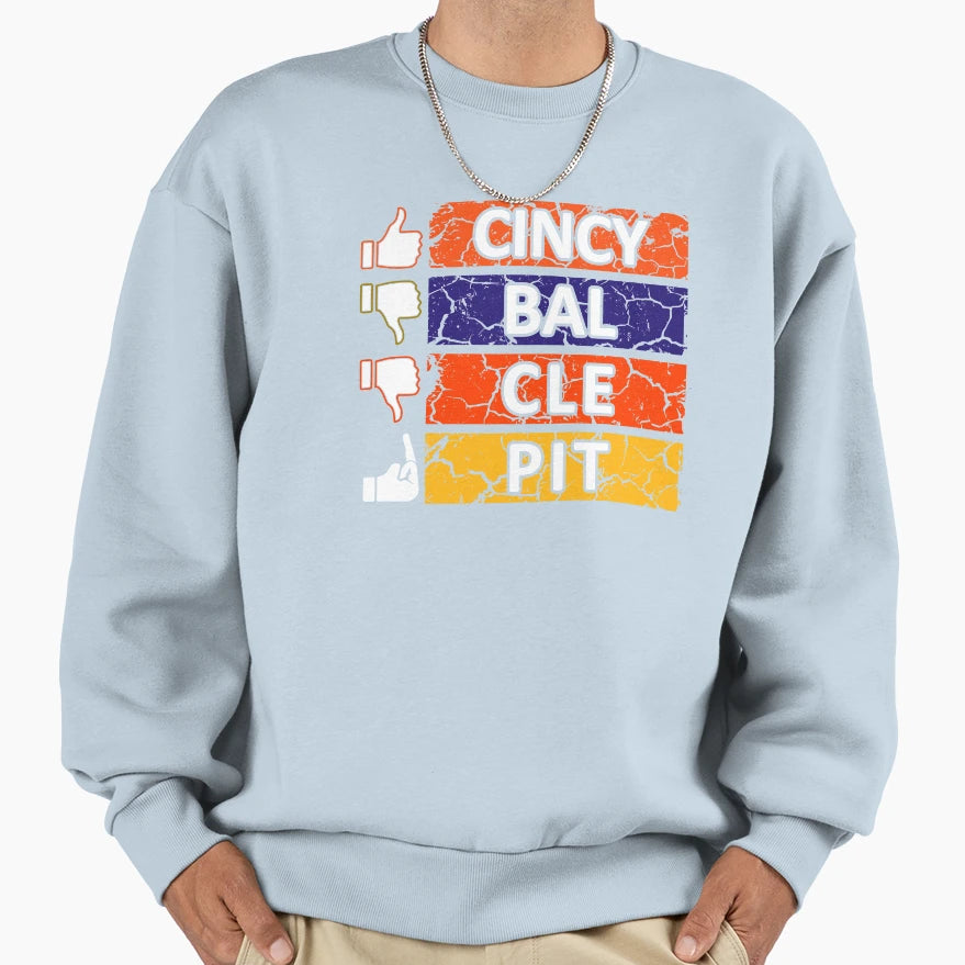 Funny Cincinnati Football Fan North Sweatshirt - Trendy Graphic Unisex - T-Shirt, Sweatshirt, Hoodie