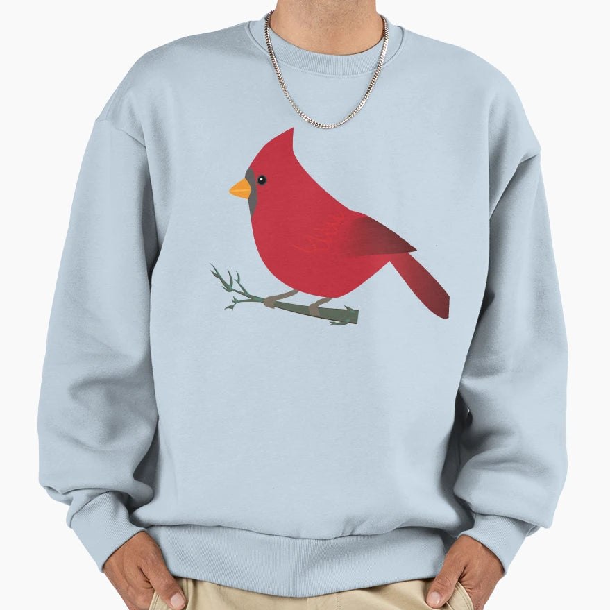 Cardinal Bird Sweatshirt - Unique Graphic for Adults - T-Shirt, Sweatshirt, Hoodie
