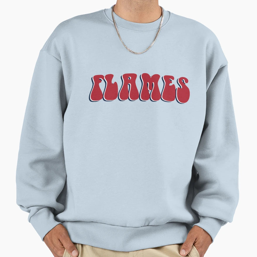 Uic University Illinois Chicago Flames Sweatshirt - Trendy Graphic Unisex - T-Shirt, Sweatshirt, Hoodie