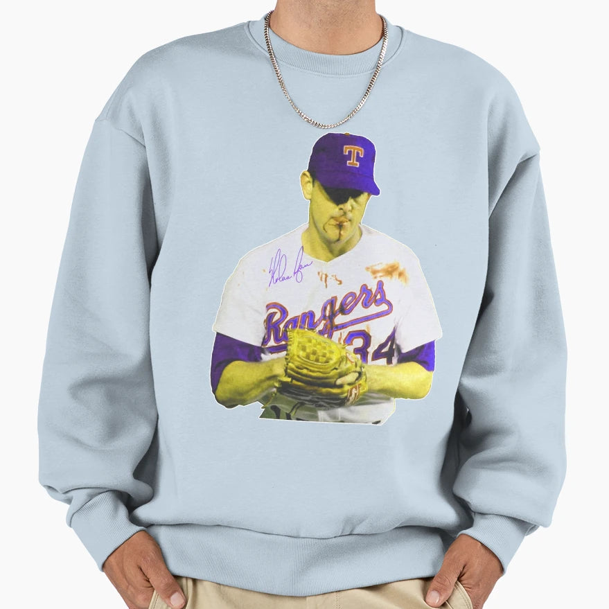 Nolan Ryan Fight Sweatshirt - Minimalist Print Men Women - T-Shirt, Sweatshirt, Hoodie