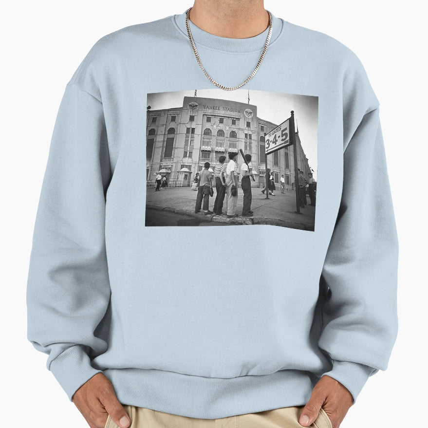 Staring Yankee Stadium Sweatshirt - Graphic Print Unisex - T-Shirt, Sweatshirt, Hoodie