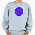 Large Capital Blue And Red Colour Sweatshirt - Graphic Print Men Women - T-Shirt, Sweatshirt, Hoodie