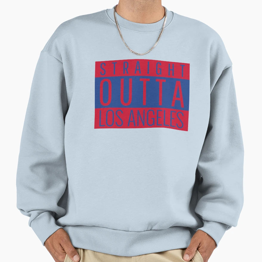 Straight Outta Los Angeles Sweatshirt - Aesthetic Graphic Men Women - T-Shirt, Sweatshirt, Hoodie