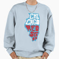 Chicago Red Stars Illinois Outline Sweatshirt - Streetwear Style Unisex - T-Shirt, Sweatshirt, Hoodie