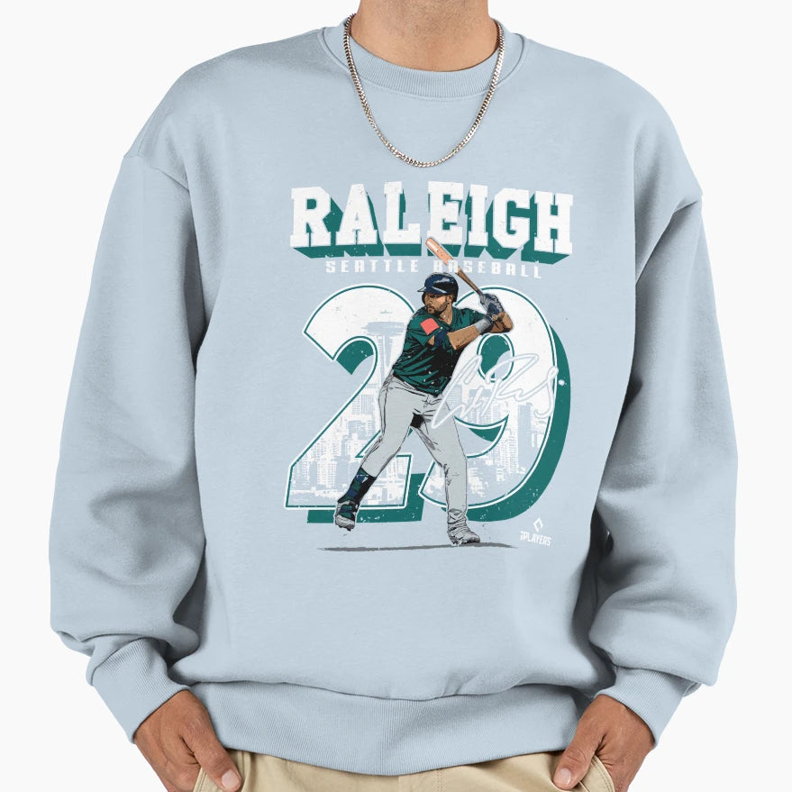 Cal Raleigh Seattle Mlb Baseball Hoodie - Casual Everyday Wear for Adults - T-Shirt, Sweatshirt, Hoodie